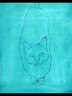 unfinished painting by Alexandria Levin