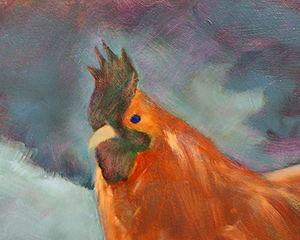 unfinished painting by Alexandria Levin