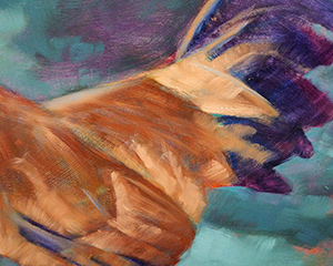 unfinished painting by Alexandria Levin