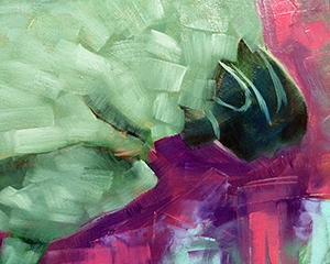 unfinished painting by Alexandria Levin