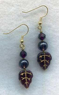 beaded earrings by Alexandria Levin