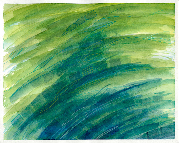 watercolor painting by Alexandria Levin