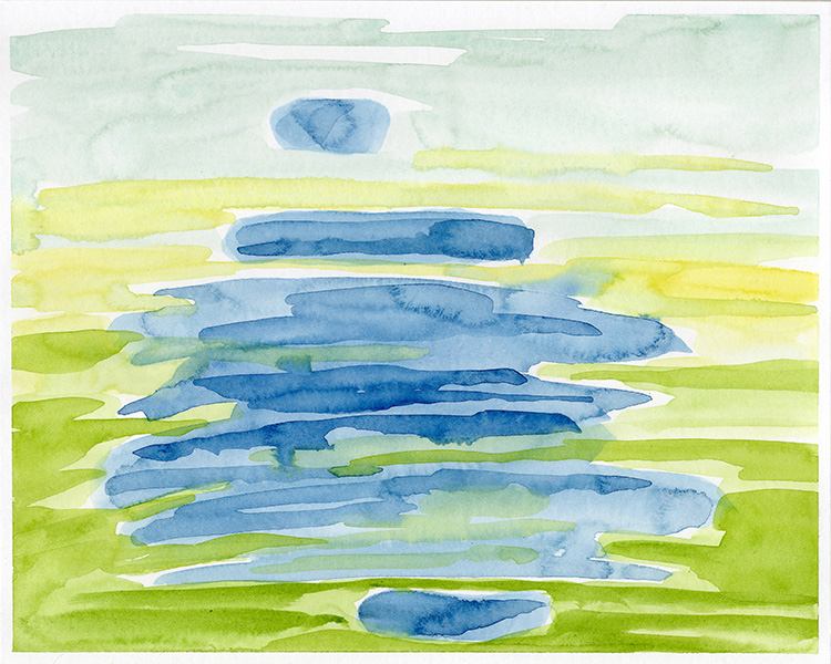 watercolor painting by Alexandria Levin
