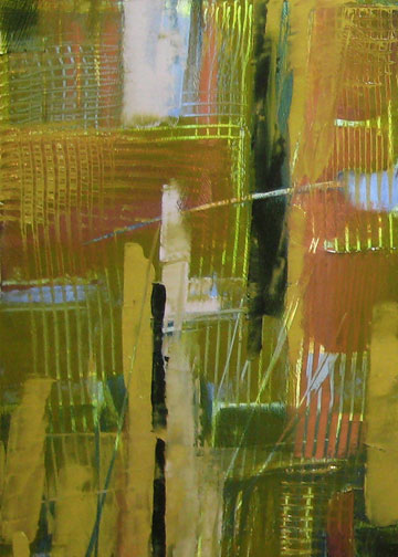 West Side Rain - Oil Painting by Alexandria Levin