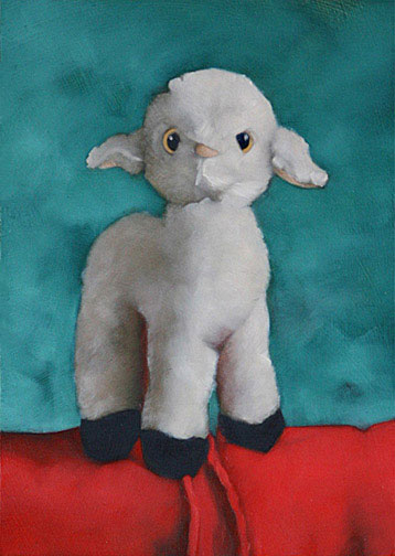 Little Lamb - Oil Painting by Alexandria Levin