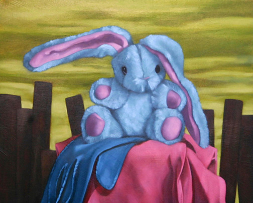 Long Ear Bunny - Oil Painting by Alexandria Levin