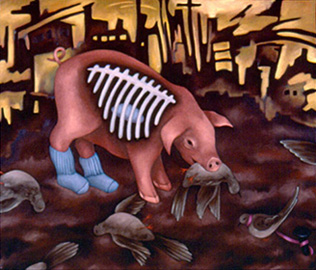 Painting by Alexandria Levin