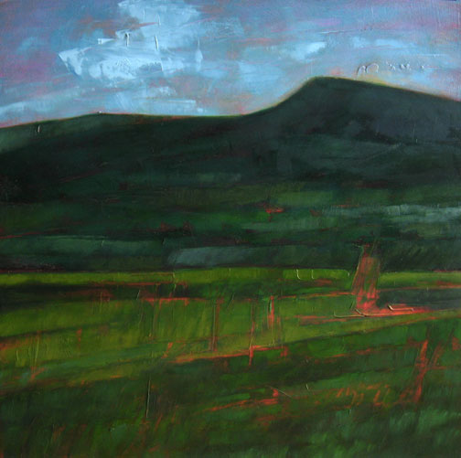 Green Foothills - Oil Painting by Alexandria Levin