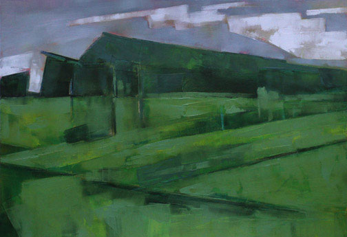 Late Summer Green - Oil Painting by Alexandria Levin