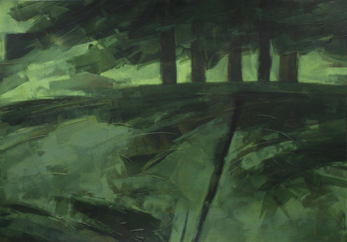 Five Trees - Oil Painting by Alexandria Levin